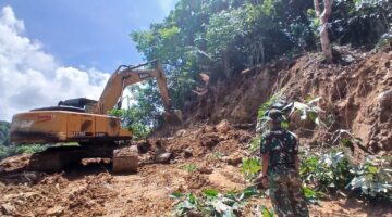 Satgas TMMD Ke-128 Kodim 0110/Abdya Pacu Pembukaan Jalan di Pegunungan Gunung Cut, Progres Capai 29 Persen