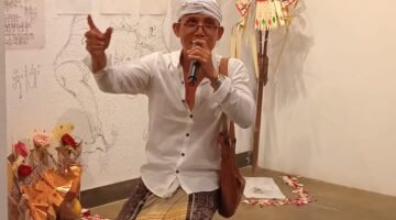 Seniman-Jero Mangku Bali I Ketut Adi Candra Hadirkan Abstrak Sakral “AUM di Tengah Realitas Hybrid