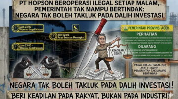 Desakan Keras ke Mabes Polri dan Polda Aceh: Hentikan Dugaan Aktivitas Ilegal PT Hopson Sekarang Juga