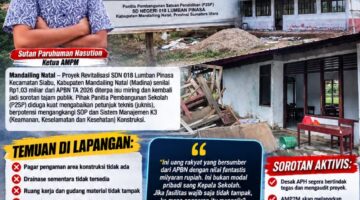 Proyek APBN Rp1 Miliar di SDN 018 Lumban Pinasa Diduga Langgar Juknis, Aktivis Desak APH Turun Tangan
